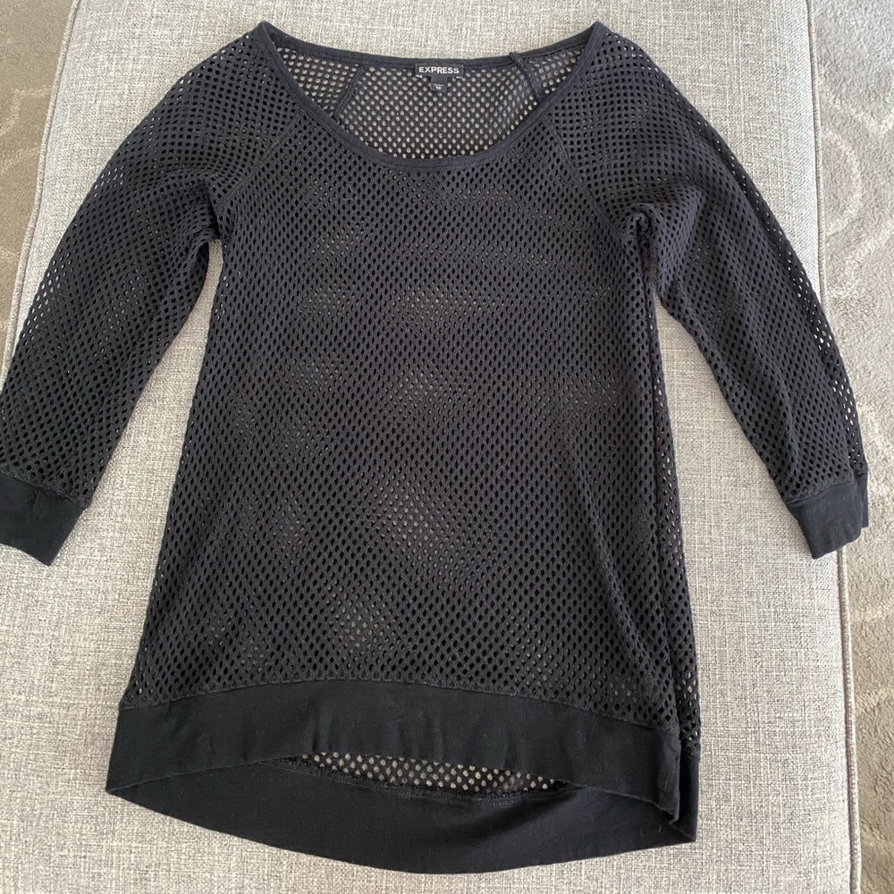 Express knitted black top.